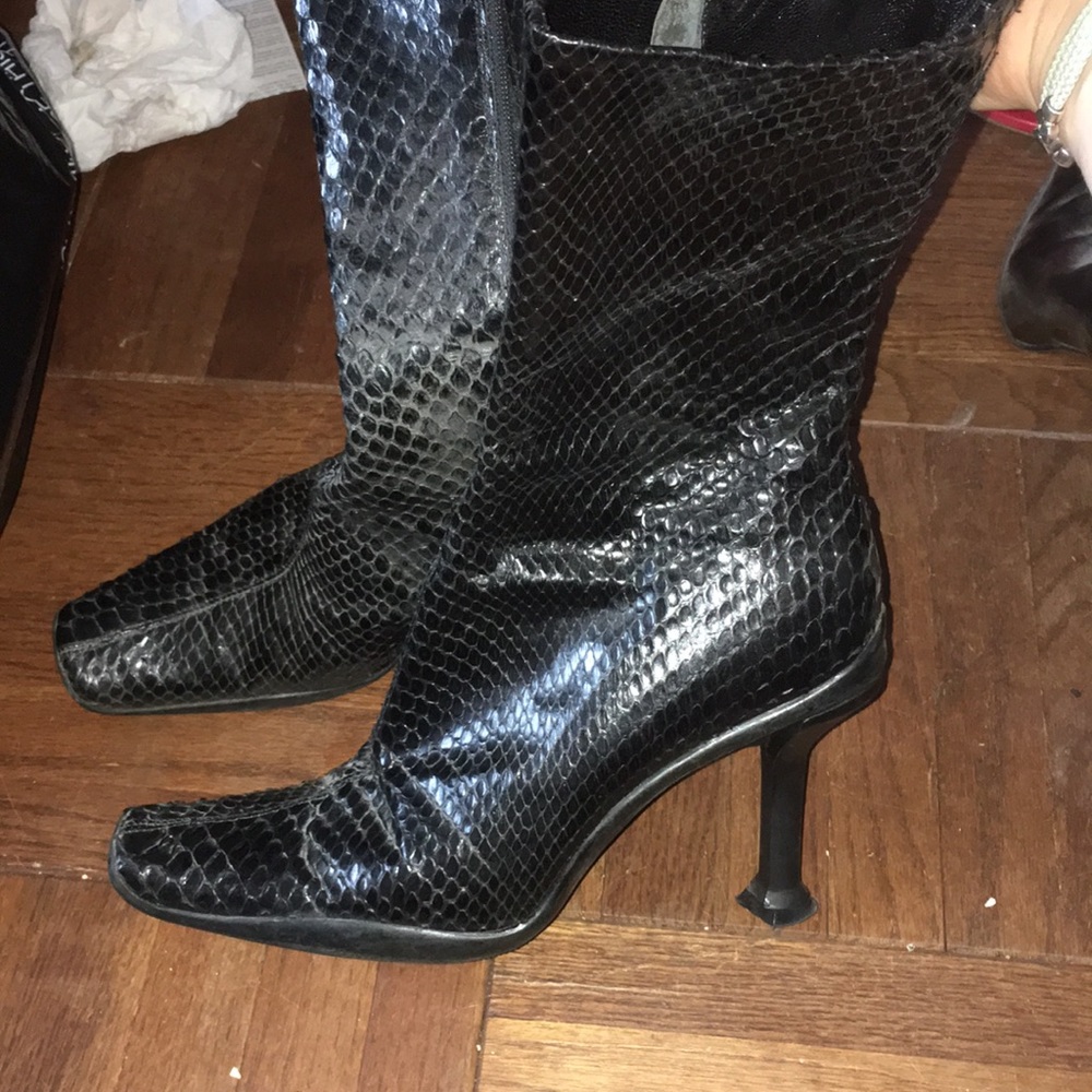 Snake skin heels